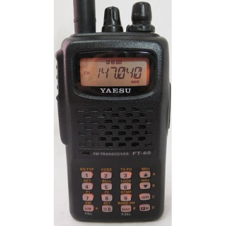 Yaesu FT-60R 144/430 Mhz Más de 1000 canales de memoria 5W Radio portátil dual band VHF UHF identificación automática de emergencia (EAI) Precio +iva