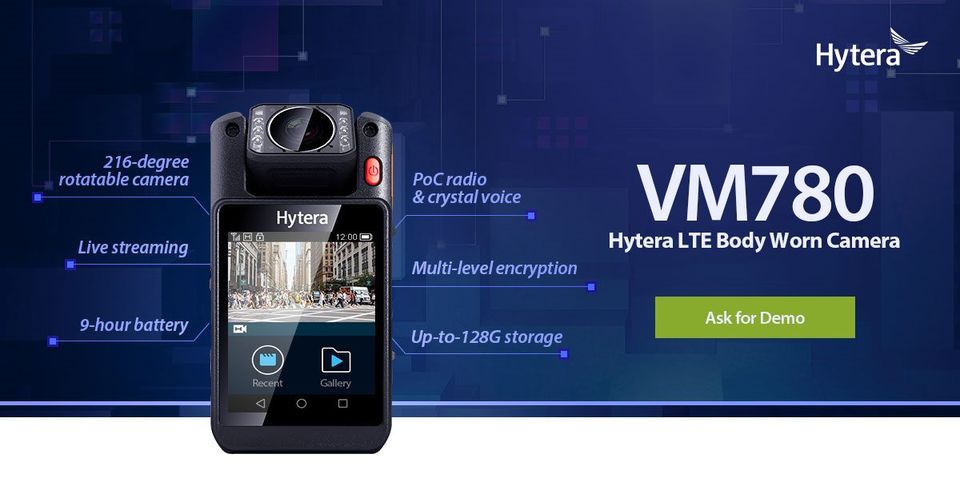 Para importar Hytera VM780 BodyCam y Radio PoC GPS Bluetooth Hytera VM780: "La Elección de los Expertos en Seguridad".