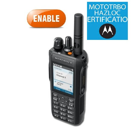 Motorola R7 MOTOTRBO™ TIA HAZLOC Enable UHF1 UHF2 400-527 Mhz 1000CH Digital y Análogo Intrínseco 4W Radio digital FKP con pantalla y teclado completo El Poder de Ser Escuchado Precio +iva