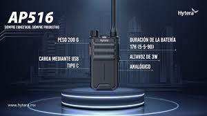 Hytera AP516 UHF 400-470 MHz 32CH Análogo 4W Radio portátil sin pantalla eficiencia para tu empresa Precio + iva