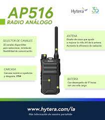 Hytera AP516 UHF 400-470 MHz 32CH Análogo 4W Radio portátil sin pantalla eficiencia para tu empresa Precio + iva