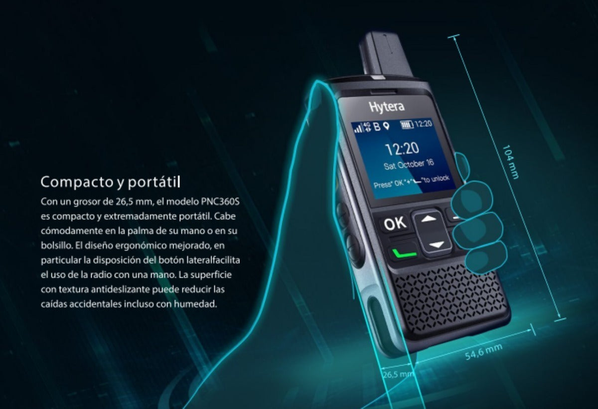 Hytera PNC360S PoC Radio PTT sobre celular duradero y confiable para las condiciones más difíciles Precio +iva