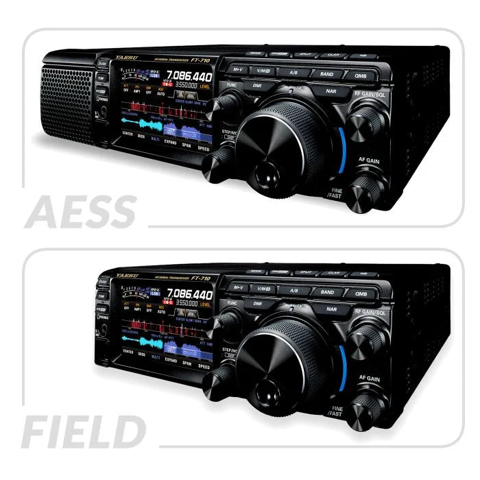 Yaesu FT-710 Field: Radio Móvil/Base 100W HF/50MHz SDR con FPGA y AESS, Pantalla TFT Táctil de 4.3", DVI-D, USB, SD, Sintonizador Automático y Correa de Transporte Precio + iva