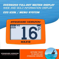 Standard Horizon HX-210 VHF 6W Radio portátil de dos vías marino flotante para negocios marinos y fluviales Precio +iva