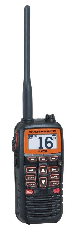 Standard Horizon HX-210 VHF 6W Radio portátil de dos vías marino flotante para negocios marinos y fluviales Precio +iva