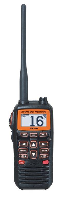 Standard Horizon HX-210 VHF 6W Radio portátil de dos vías marino flotante para negocios marinos y fluviales Precio +iva