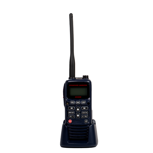 Standard Horizon HX-320 Radio portátil flotante VHF de 6 W con carga USB y Bluetooth Luz estroboscópica de emergencia activada por agua Precio + iva