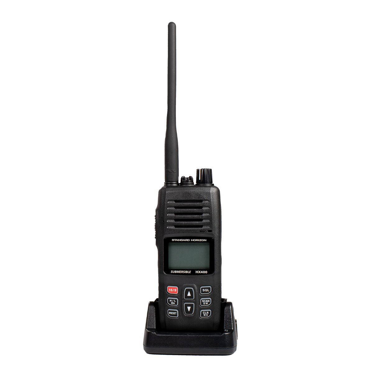 Standard Horizon HX-400 VHF 40CH LMR canales 5W/1W Portátil Marino Comercial ideal para trabajos marítimos y fluviales Precio +iva