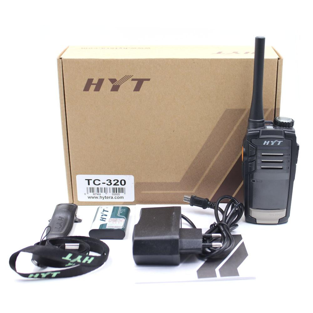 HYT TC-320 UHF 400-470 MHz 16CH Analogico 2W Radio bidireccional portátil análogo 1 botón práctico y ergonómico Precio + iva