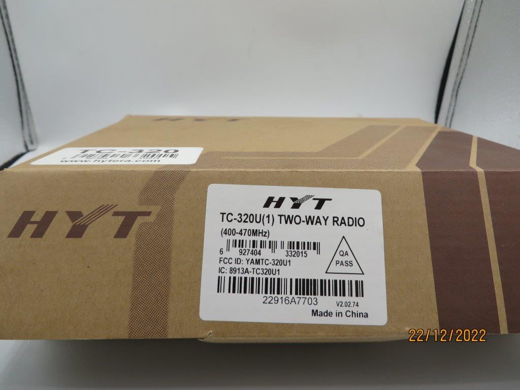 HYT TC-320 UHF 400-470 MHz 16CH Analogico 2W Radio bidireccional portátil análogo 1 botón práctico y ergonómico Precio + iva