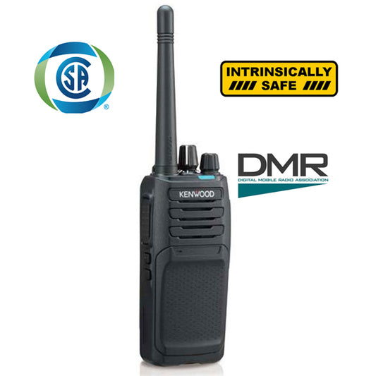 Kenwood NX-1200DK ISCK VHF 136-174 MHz 64CH digital DMR y analógico 5W Radio portátil antiexplosivo, sin pantalla , roaming, encriptación Precio +iva