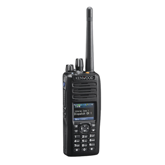 Kenwood NX-5200K3 VHF 136-174 MHz 1024CH Digital NXDN-P25-DMR-Analógico 6W Radio Multiprotocolo portátil GPS, MicroSD Con Pantalla y teclado completo Precio+iva