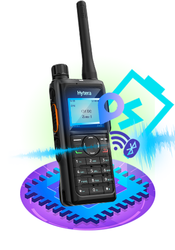 Hytera HP786 UHF3 350-470 MHz 1024CH DMR Tier II 4W Radio digital display ámbar y Man Down Precio +iva