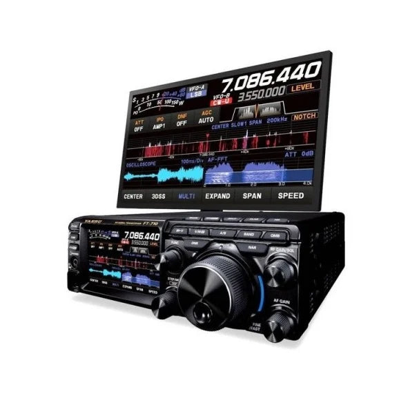 Yaesu FT-710 Field: Radio Móvil/Base 100W HF/50MHz SDR con FPGA y AESS, Pantalla TFT Táctil de 4.3", DVI-D, USB, SD, Sintonizador Automático y Correa de Transporte Precio + iva