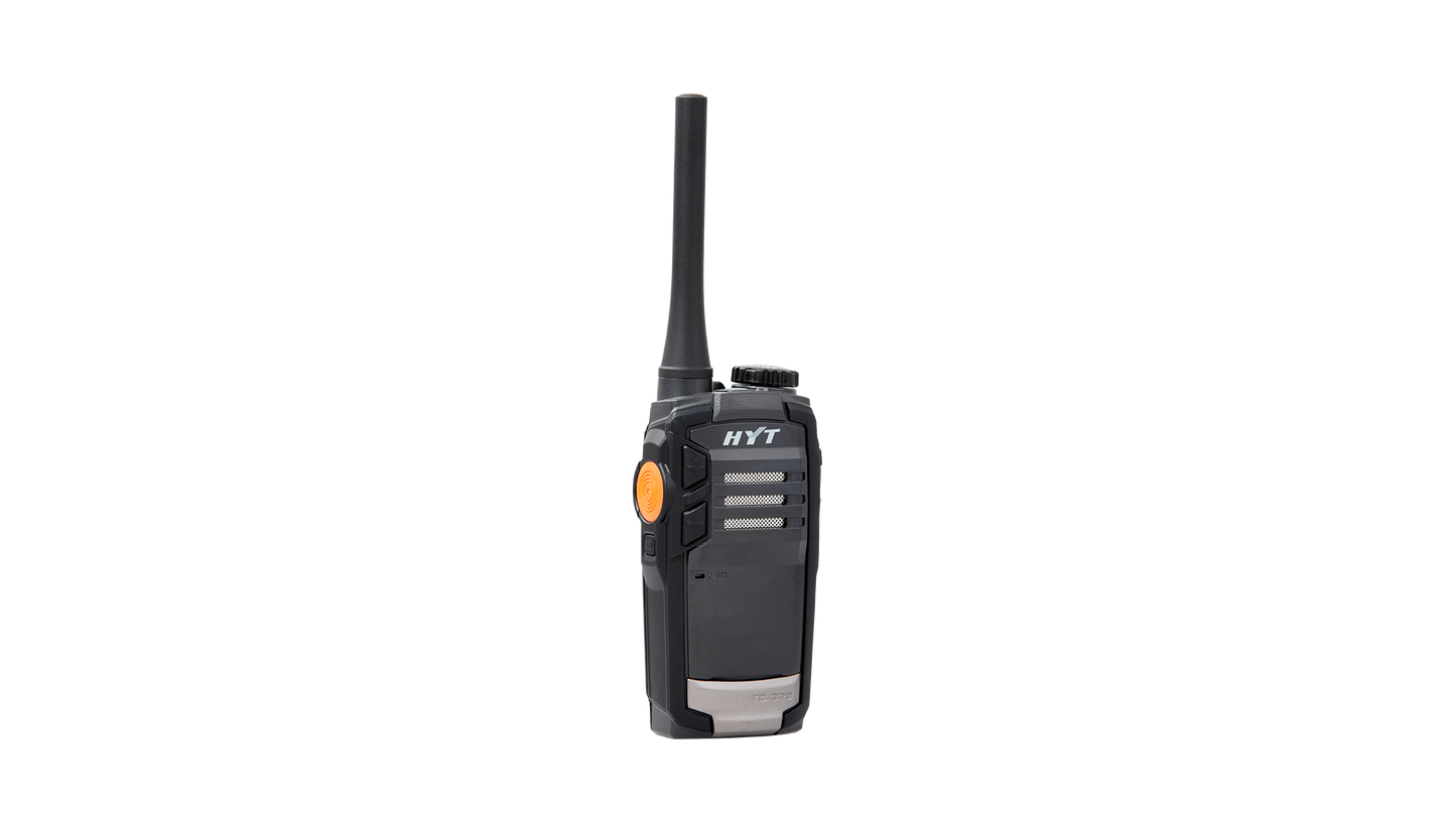 HYT TC-320 UHF 400-470 MHz 16CH Analogico 2W Radio bidireccional portátil análogo 1 botón práctico y ergonómico Precio + iva