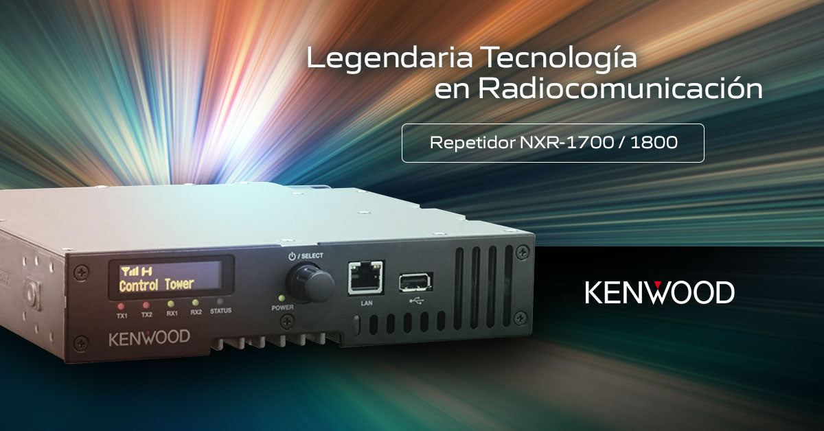 Kenwood NXR-1700E VHF 136-174 Mhz 32CH Analogico escalable a digital por licencias 50W Repetidor VHF 136-174 MHz Repetidor Análogo Escalable a DMR Tier II NXDN™ Precio+iva