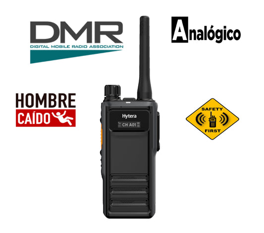 Hytera HP606 VHF 136-174MHz 1024CH Digital y Analogico 5W Radio digital DMR Tier II para Industrias con GPS Man Down Bluetooth Precio +iva