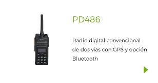 Hytera PD486 VHF 136-174 MHz 256CH DMR Tier II 5W Radio digital y analógo de dos vías con pantalla OLED, Bluetooth, GPS Precio +iva