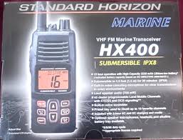 Standard Horizon HX-400 VHF 40CH LMR canales 5W/1W Portátil Marino Comercial ideal para trabajos marítimos y fluviales Precio +iva