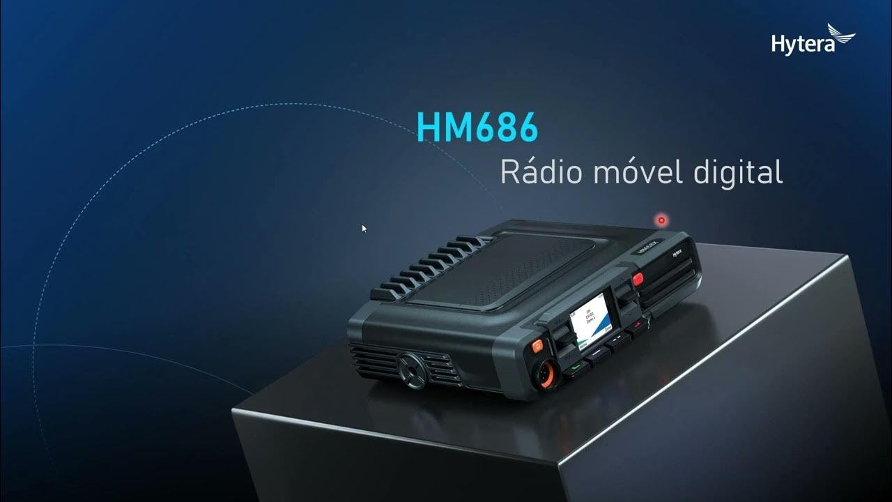 Hytera HM686HP UHF 450-527 Mhz 512CH DMR Tier II Analogico 5/45/50W Móvil digital High Power DMR ,GPS,BT,DMR Tier II Analogico, LCD screen Precio+iva