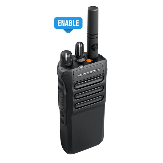 Motorola R7 MOTOTRBO™ Enable VHF 136-174 Mhz 64CH DMR 5W Radio digital NKP El Poder de Ser Escuchado Precio +iva