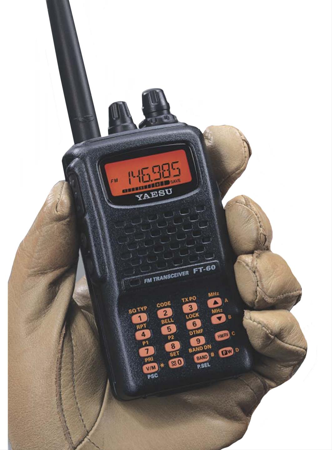 Yaesu FT-60R 144/430 Mhz Más de 1000 canales de memoria 5W Radio portátil dual band VHF UHF identificación automática de emergencia (EAI) Precio +iva