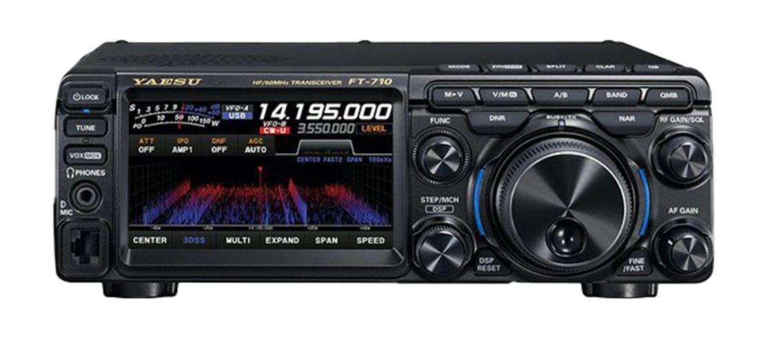 Yaesu FT-710 Field: Radio Móvil/Base 100W HF/50MHz SDR con FPGA y AESS, Pantalla TFT Táctil de 4.3", DVI-D, USB, SD, Sintonizador Automático y Correa de Transporte Precio + iva